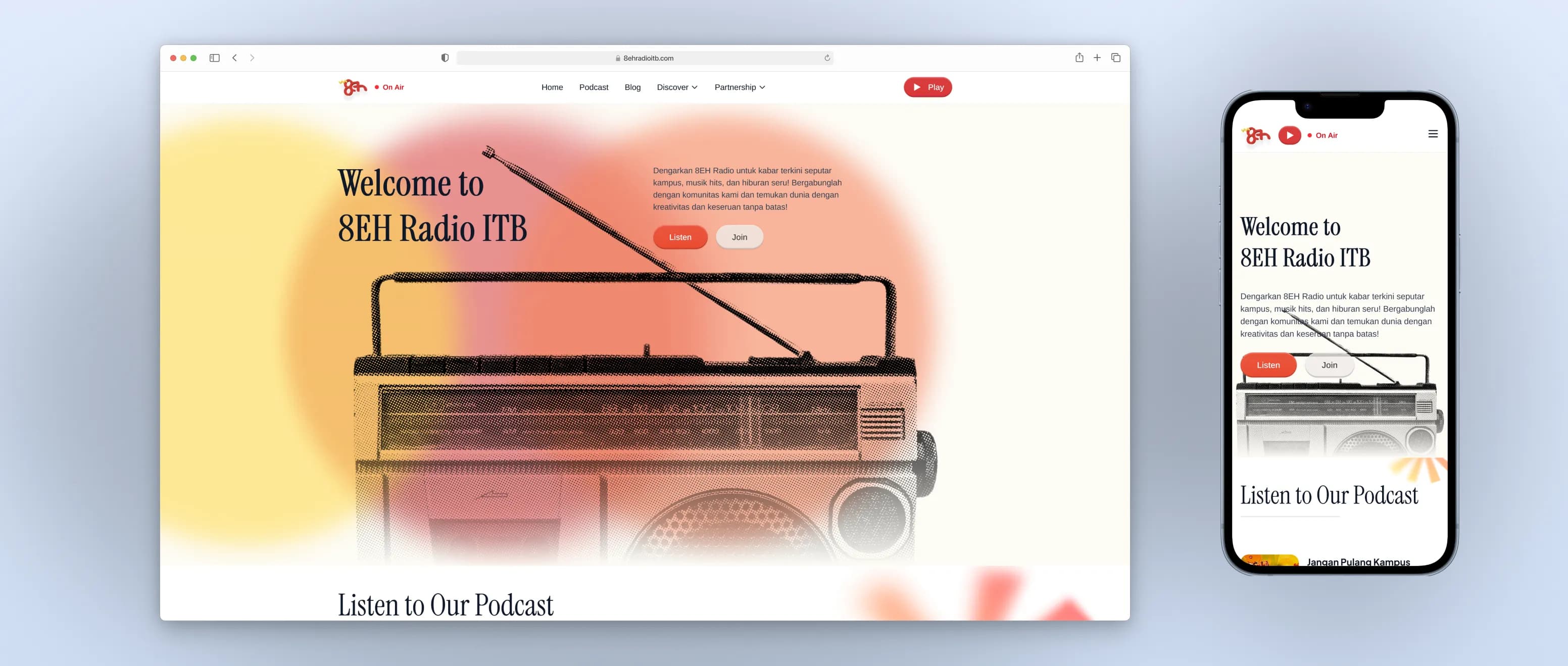 8EH Radio ITB App Showcase